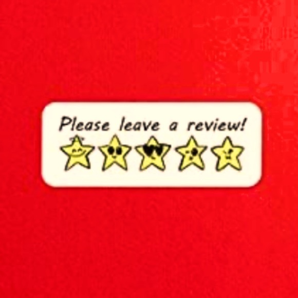 LAST SET! 50 Please Leave a Review Star Stickers - Picture 3 of 3